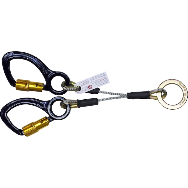 Super Anchor Safety 2D Lanyard + 2ea No. 5000ZY Aluminum Captive